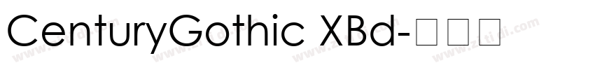 CenturyGothic XBd字体转换
